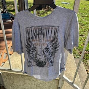 Rebellious One Gray Nashville Graphic Tee